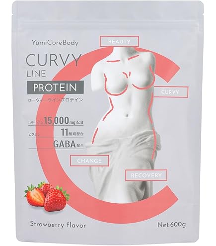 YumiCoreBody CURVY LINE PROTEIN 600g レモン
