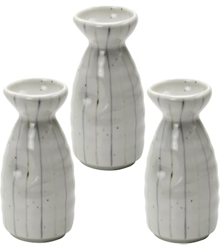 Amazon｜美濃焼 徳利 徳利 一合 きき酒 とっくり 1号 3個セット 約直径