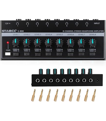 Amazon.co.jp: MACKIE マッキー8チャンネルヘッドホンアンプ HM-800