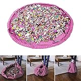 おもちゃ収納バッグ 子どもプレイマット 大容量収納袋 紛失防止 直径150cm