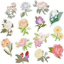 ドレスデン　アップリケ花文蓋物 Amazon.co.jp: ワッペン アイロン刺繍 MUNCVY アップリケ DIY服