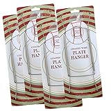 クロムビニールコーティングプレートハンガー10 to 14 inchパックof 4ハンガー – プレートHangers for the壁