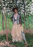 絵画風 壁紙ポスター（はがせるシール式） クロード・モネ 散歩 1887年 メトロポリタン美術館 キャラクロ K-MON-059S2 （415mm×594mm） 建築用壁紙＋耐候性塗料
