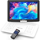 【新機種】 ASUTAS ポータブルdvdプレーヤー 17.9型 液晶 15.6インチ超大画面 内蔵ダブルスピーカー 5000mAh大容量充電式バッテリー 6時間連続再生 折りたたみ 高耐久性 270°回転 車載 操作簡単 USB SDカード対応 A