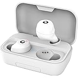 【第2世代】Bluetooth ワイヤレスイヤホン IPX7完全防水 Bluetooth5.0 完全 ワイヤレス イヤホン 120時間音楽再生 Bluetooth イヤホン AAC対応 Hi-Fi 高音質 マイク内蔵 自動ペアリング 充電式収納ケース付き iPhone/Android適用 左右分離型 Siri対応 (ホワイト)