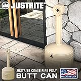 【雑貨】水いらず アメリカンアッシュトレイスタンド BUTTCAN ベージュ JUSTRITE アメリカの灰皿 スタンド灰皿　おしゃれ インテリア ガレージ 西海岸 喫煙所 屋外　事務所　現場　工場　