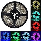 BZONER 32.8FT Waterproof Flexible Strips 600leds Color Changing RGB SMD5050 LED Strip Light Kit RGB 