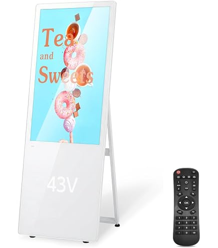 Amazon | 【天通ライト】看板 デジタルサイネージ 32型スタンド付 液晶