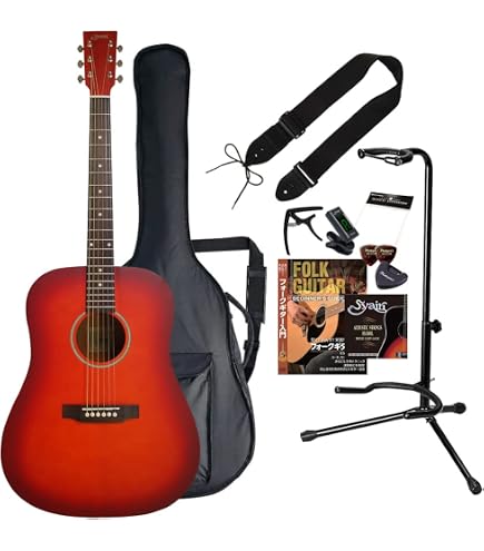 Amazon.co.jp: S.Yairi YD-05/N 7-Piece Acoustic Guitar Quick Start 