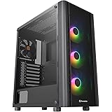Thermaltake V250 Motherboard Sync ARGB ATX Mid-Tower Chassis with 3 120mm 5V Addressable RGB Fan + 1 Black 120mm Rear Fan Pre