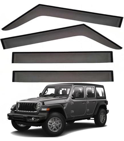 Jeep Wrangler JL 2018以降 ドアバイザー 4P Amazon | ジープ