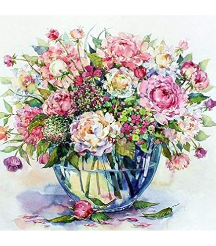 Amazon.co.jp: 18 の有名な絵画 - 牡丹の花瓶 クロード モネ 印象派の