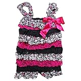 Kirei Suiベビーガールズプリントフリルロンパース US サイズ: S