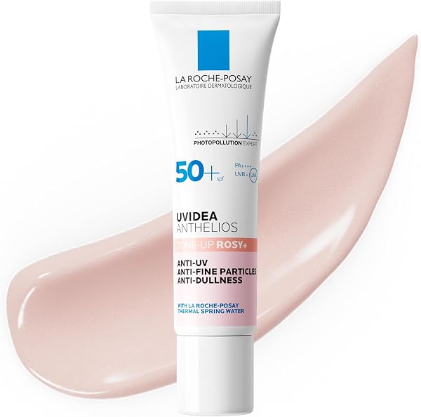 La Roche-Posay (ラロッシュポゼ) UVイデア XL プロテクショントーンアップ ローズ+ 30ml 日焼け止め 化粧下地 ひやけどめ SPF50+ PA++++ 顔用 トーンアップ 保湿 血色感 透明感 敏感肌 乾燥肌用 紫外線対策ダーマコスメ - 1
