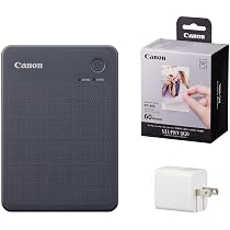 SELPHY QX20 セルフィー グレー スマホ フォトプリンター Amazon.co.jp: キヤノン スマホプリンター セルフィー QX20 グレー GY