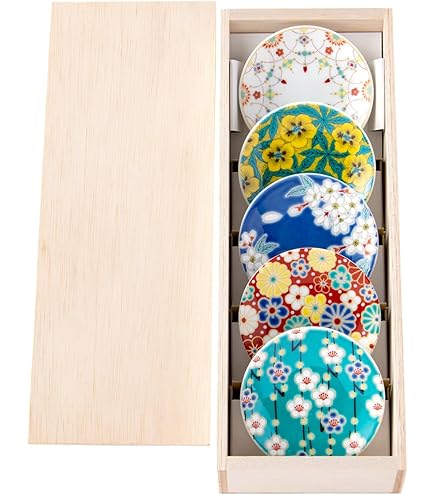 Amazon | 人間国宝 井上萬二窯元 青白磁公孫樹文皿 inouemanji-17