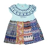 【SiShuNon/Kiccoly】バティックパッチワークスカートワンピ キッコリー キッズ 女の子 バティック パッチワーク チロリアン スカート ワンピース 110 7 ブルー