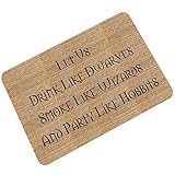 Liebeye カーペット　バスルームマット　ノンスリップ　丈夫　戸棚　床　家　インテリアインテリア屋外　フロント　ドア　 Let Us Drink 40 * 60cm