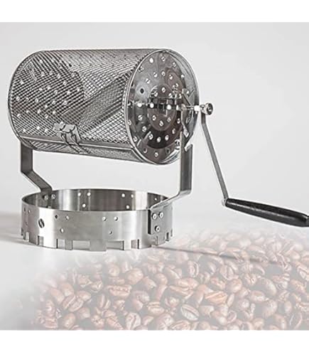 Amazon｜手回しコーヒー豆焙煎機手動焙煎ケージ ホーム ロースター 焙