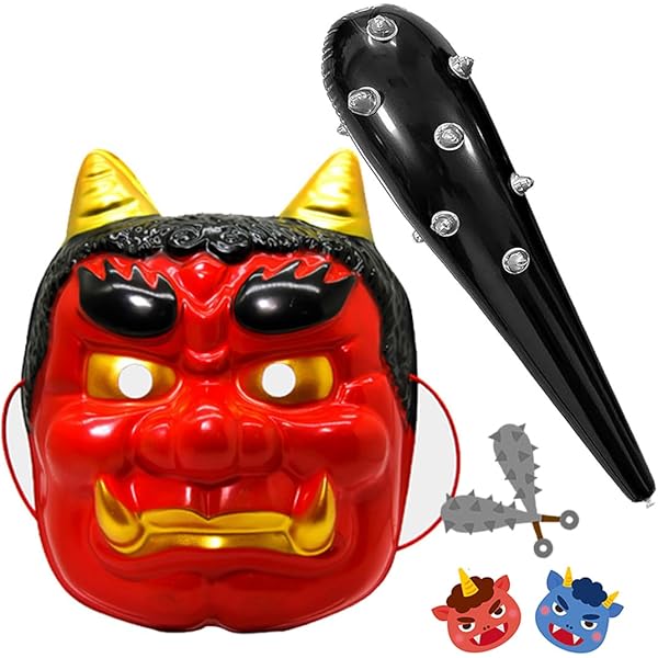 Amazon | [イベンテック] ミニお面 鬼 | 縁日用品 | おもちゃ