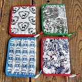 ninita(ニニータ)マルチケース　母子手帳ケース 母子手帳 通帳 F,車柄(BLUE)