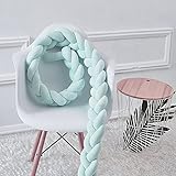 OMG Shop 100 cm幼児ソフトパッドBraided Crib Bumperノット枕クッションCradle Decor Infant Baby Plushバンパーfor Baby Girl a