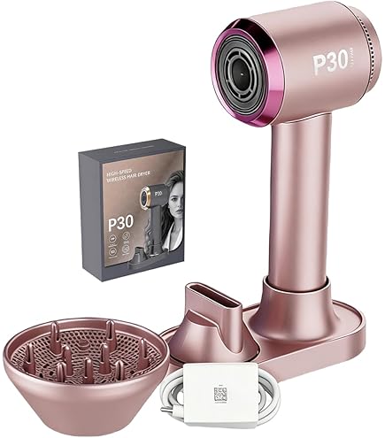 Amazon | P30 コードレスドライヤー 充電式ドライヤー 大風量 速乾 温