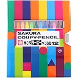 サクラクレパス クーピー ペンシル 12色 ソフトケース入り FY12-R1