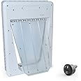 PetSafe PPA11-10709 Electronic SmartDoor - Collar Activated Dog and Cat Door - Small to Large Pets, White