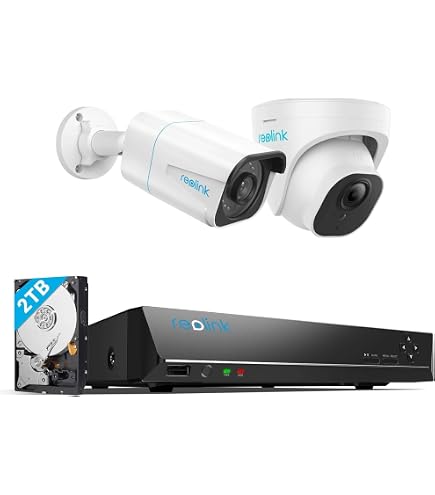 Amazon.co.jp: REOLINK 防犯カメラセット 12MP PoE RLC-1224A×2+RLN8