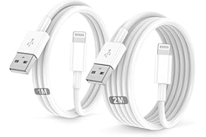 for iphone 充電ケーブル 純正 1M+2M 2本セット 【2025新版 MFI認証】USB A -ライトニングケーブル 急速充電 データ転送 高耐久 断線防止 アイフォン 充電コード for iPhone 14/13/12/11/Mini/Pro Max/SE 2020/XS Max/XR/X/8/7/6s/6/5、for iPad/Mini/Air lightning各種対応