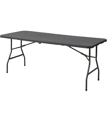 Amazon.co.jp: 折りたたみガーデンテーブル 幅180×奥行76×高さ73cm