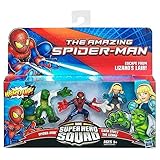 Super Hero Squad The Amazing Spider-Man Spider-Man - Gwen Stacy - The Lizard Action Figure 3-Pack by