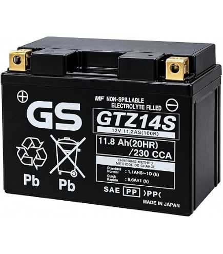 Amazon | GS YUASA / YTZ14S （STZ14S FTZ14S互換) バイク用バッテリー