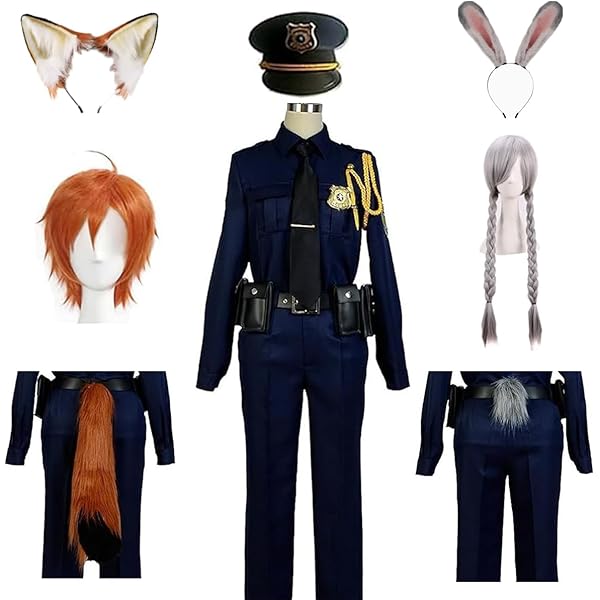 Dページ　ズートピア　ニック　警察官　衣装仮装　コスプレ　ジュディ　dハロ ズートピア ジュディ コスプレ 警察官衣装 Dハロ 仮装