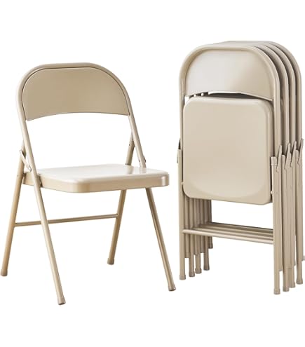 無印良品　パイプ椅子　折りたたみ　ホワイト　6脚セット スチールパイプ折りたたみチェア板座 | 無印良品