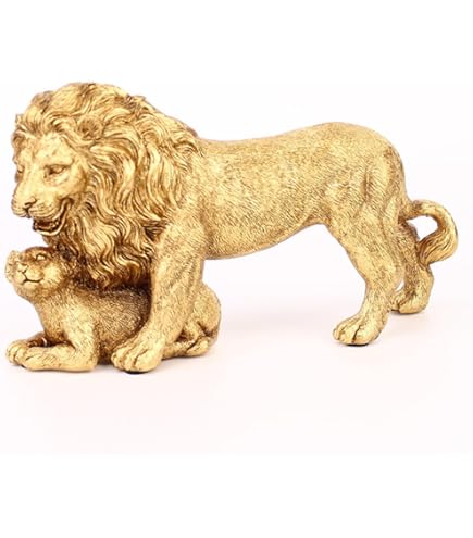 Amazon.co.jp: EnergyPower ライオン 木彫り彫刻 檜天然木彫り出し