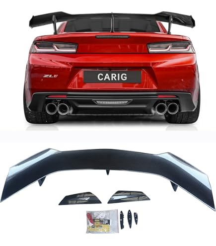 Amazon | For Chevrolet Camaro用カーボン製 リアウイング for