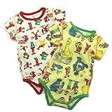 BOO FOO WOO 【SUPER BOO HOMES】SESAME　2P半袖足なしロンパース イエロー(YE) 70
