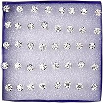 Amazon | 20ペア2mmホワイトクリスタルスタッドピアスセット1ボックス  