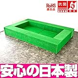 【キッズコーナー キッズスペース 人工芝】 ターフユニット アセロラシリーズ フロアマット2枚 ロの字プラン