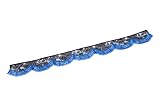 雅 フロントカーテン バラ柄レースフロントカーテン L(横2200mm) フレンジ:ブルー MFC-RA-BKL