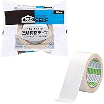 Amazon | ニトムズ 超透明両面接着シート 100mm×100mm 2枚入り