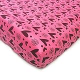 One Grace Place Sassy Shaylee Changing Pad Cover, Black and Pink by One Grace Place [並行輸入品]