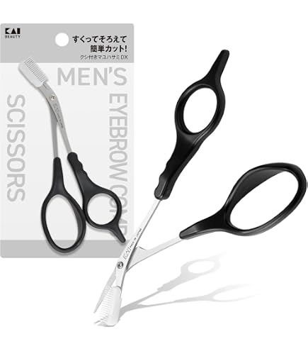 Amazon | 貝印 KAI Groom! クシ付き 眉毛 ハサミ 2WAY 揃えやすい 日本