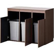 Amazon | オフィスコム 法人様向け ゴミ箱収納カウンター 3連タイプ 