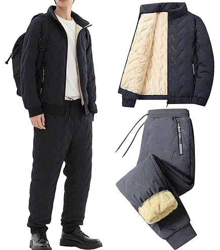 Amazon.co.jp: 上下セット ゴルフウェア セットアップ 中綿ジャケット