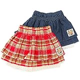 【アウトレット】 Youpi! キュロット(80～130cm) キムラタンの子供服 レッド 95 ( 19029x19329-143 )