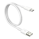 USB Type-C ケーブル 1m 1本セット SLEIJAOOE 3A急速充電対応 カチッと挿さって断線に強い 【毎日のデジタルライフをより快適に】 USB-A to C 480Mbps高速データ転送 スマホ/タブレット対応 (ホワイト)