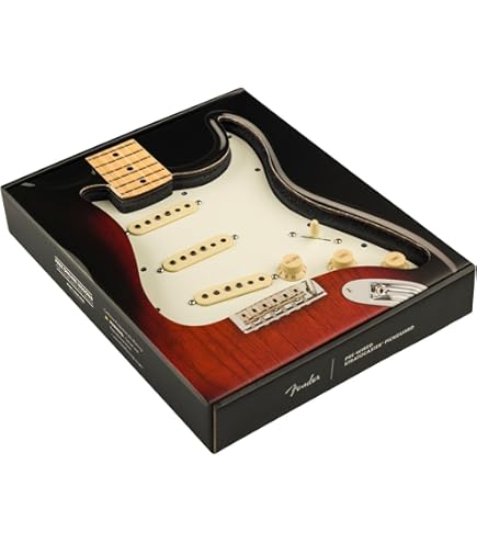Fender Stratocaster Pre-Wired SSSピックガード Amazon.com: Fender Pre-Wired Strat Pickguard, Vintage
